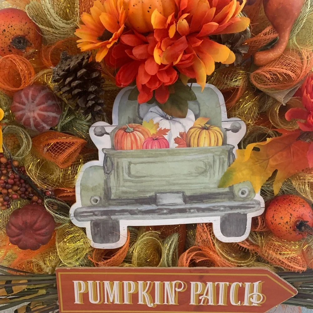 Fall wreath Handmade - Picture 2 of 5